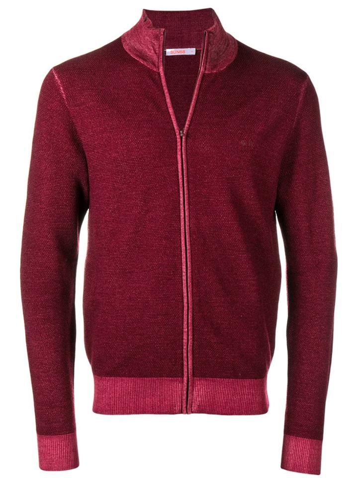 Sun 68 Full-zip Sweater - Red