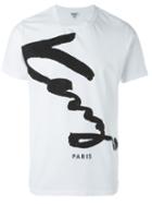 Kenzo Signature Print T-shirt, Men's, Size: Medium, White, Cotton