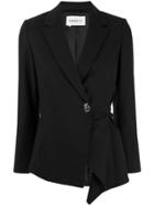 Portspure Asymmetric Blazer - Black