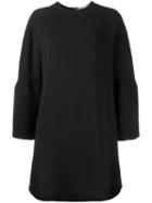 Valentino Round Neck Mini Dress, Women's, Size: 42, Black, Silk