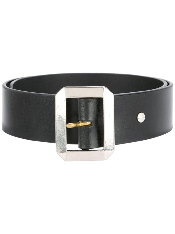 Addict Clothes Japan Rectangle Buckle Belt - Black