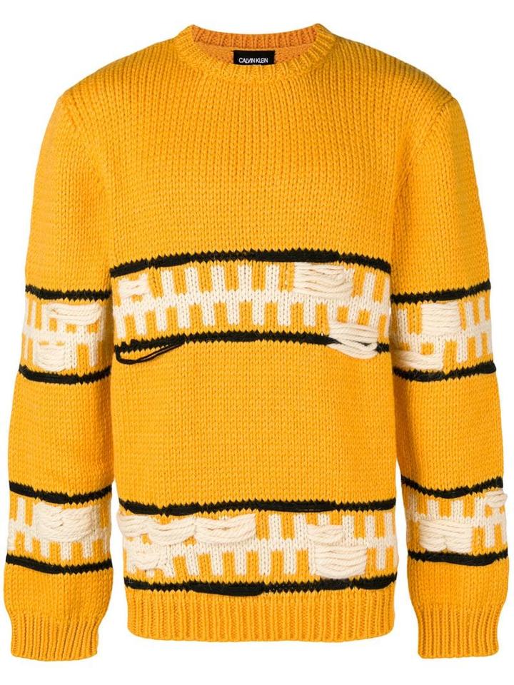 Calvin Klein 205w39nyc Knitted Jumper - Yellow