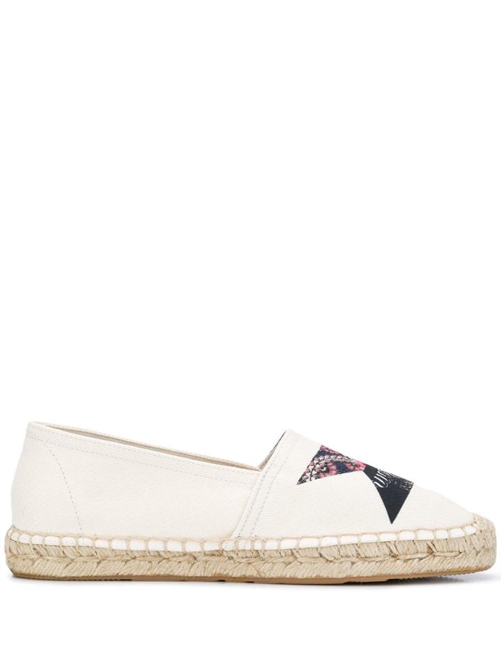 Isabel Marant Patchwork Print Espadrilles - White