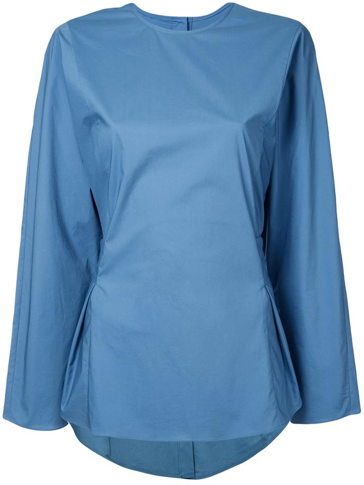 H Beauty & Youth - Drawstring Top - Women - Cotton - M, Blue, Cotton