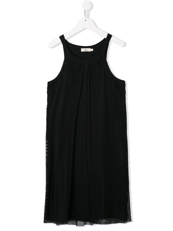 Andorine Teen Mesh Tank Dress - Black