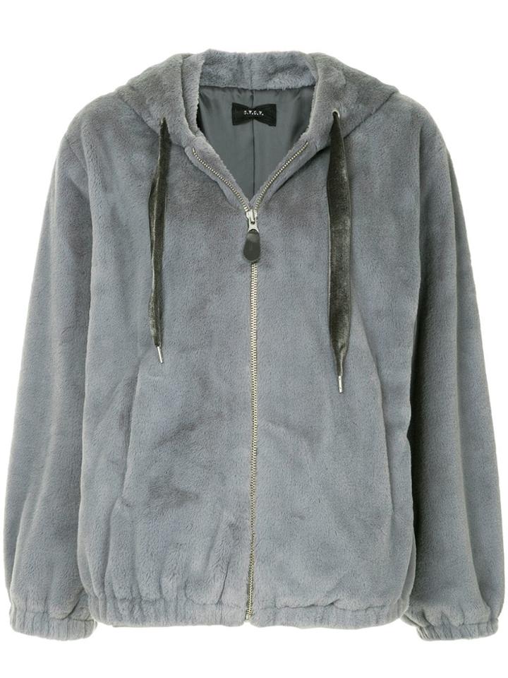 G.v.g.v. Faux-fur Hooded Jacket - Grey