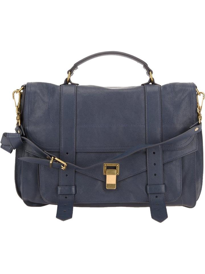 Proenza Schouler - Large 'ps1' Satchel - Women - Leather - One Size, Blue, Leather