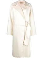 Maison Flaneur Oversized Coat - White