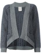 Erika Cavallini 'semicouture Fitz' Cardigan, Women's, Size: Medium, Grey, Polyamide/viscose/cashmere/wool