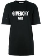 Givenchy Logo Print T-shirt, Women's, Size: Small, Black, Cotton