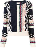 Aalto Textured Jacquard-knit Sweater - Blue