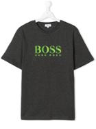 Boss Kids Logo Printed T-shirt - Grey