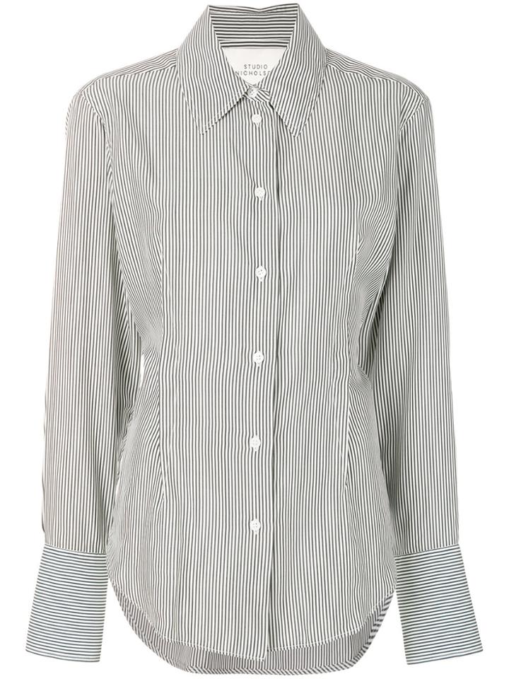 Studio Nicholson Kite Fine Stripe Shirt - Grey