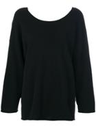N.peal Pleated Cashmere Sweater - Black