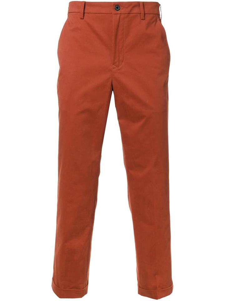 Loveless Stright Leg Pants, Men's, Size: 2, Yellow/orange, Cotton