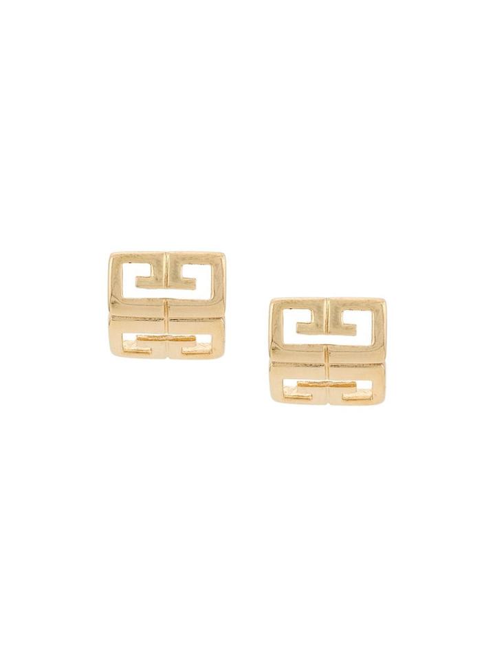 Givenchy Vintage 1980s Vintage Givenchy 18kt Gold Plated Brass Logo