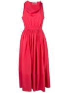 Co Flared Midi Dress - Pink