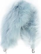 Miu Miu Furry Bag Strap - Blue