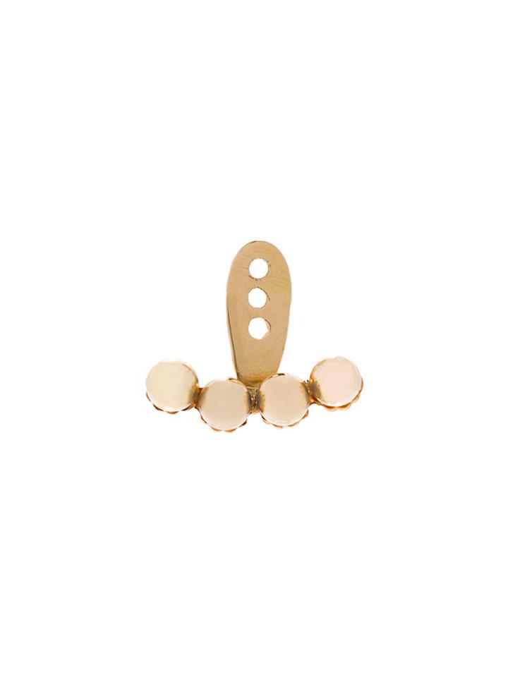 Yvonne Léon 4 Petit Gold Pearls Ear Jacket - Metallic