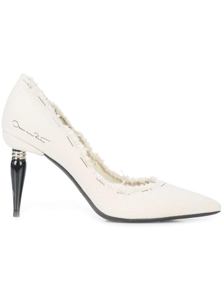 Oscar De La Renta Mariacarla Pointed Pumps - Neutrals