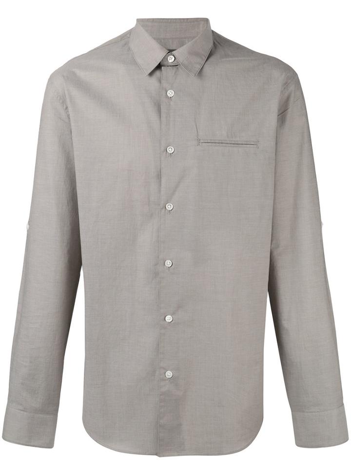 John Varvatos Classic Shirt, Men's, Size: Large, Grey, Cotton