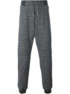 Mcq Alexander Mcqueen Glyph Logo Print Track Pants, Men's, Size: Xl, Grey, Cotton/polyester