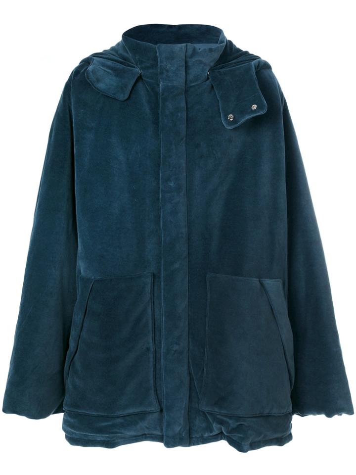 Yeezy Velour Puffer Jacket - Blue