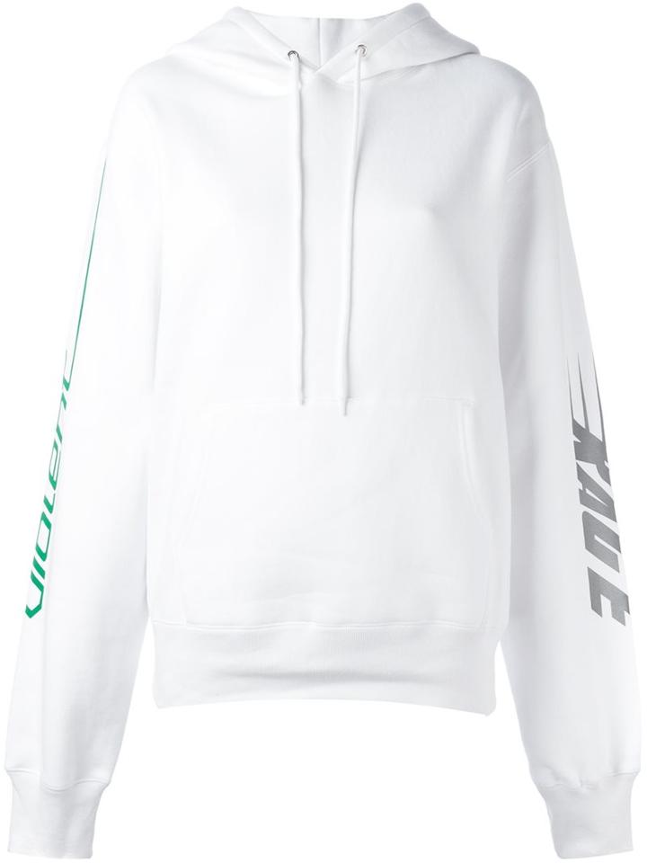 Hyein Seo Reflective Hoodie, Women's, Size: 1, White, Cotton/polyester