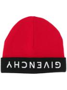 Givenchy Upside Down Logo Beanie - Red