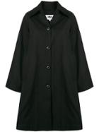 Mm6 Maison Margiela Flared Single Breasted Coat - Black
