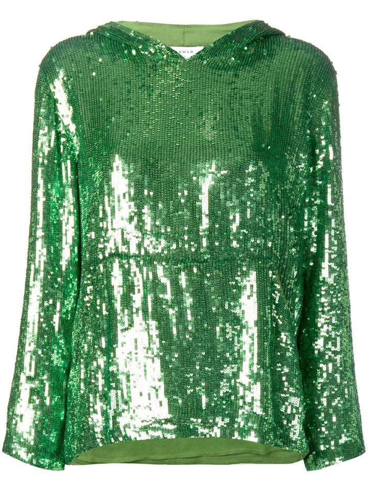 P.a.r.o.s.h. Sequin Hoodie - Green