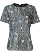 Marc Jacobs Floral Print Sheer Top