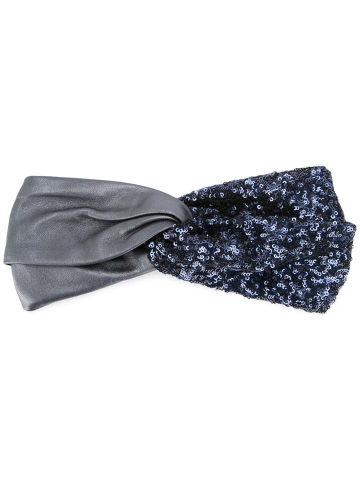 Ingie Paris Sequin Panel Headband - Blue