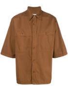 Ami Paris Short Sleeve Shirt - Brown
