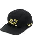 Raf Simons Embroidered Detail Baseball Cap - Black