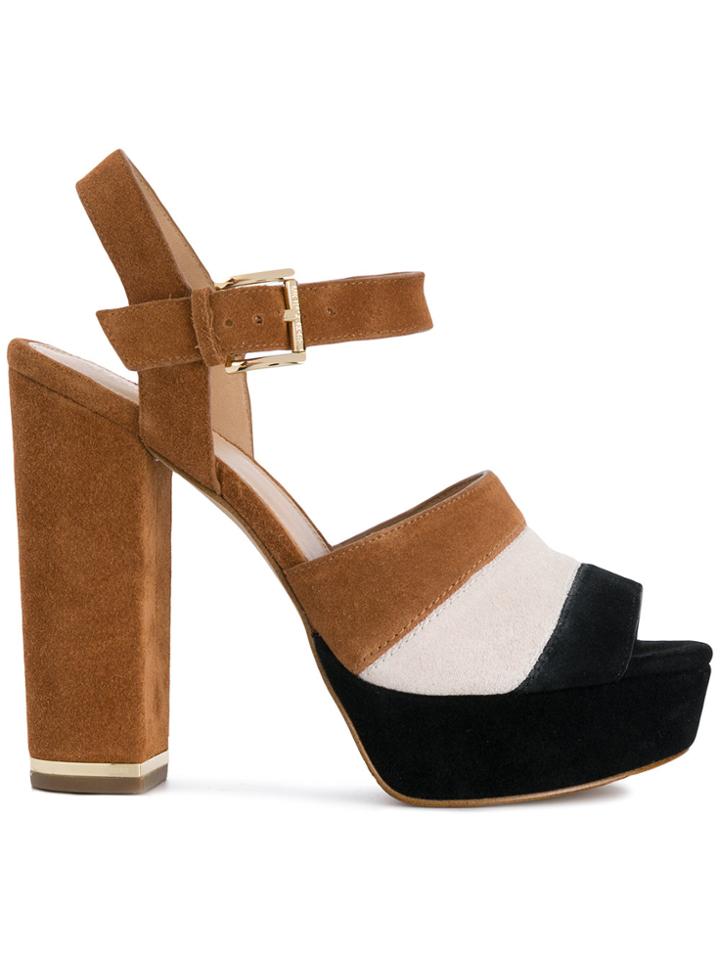Michael Michael Kors Anise Platform Sandals - Brown