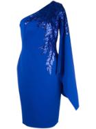 Tadashi Shoji Embellished Single-sleeve Dress - Blue