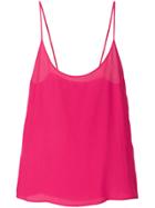 Capucci Spaghetti Strap Top - Pink & Purple