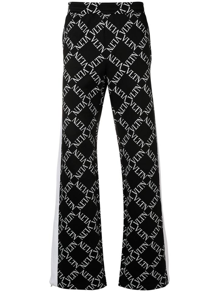 Valentino Vltn Print Trousers - Black