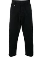 Sophnet. Cropped Tapered Trousers, Men's, Size: Large, Black, Cotton