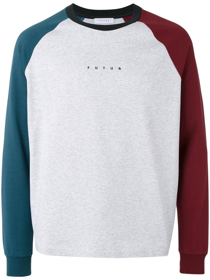 Futur - Long Sleeved T-shirt - Men - Cotton - M, Grey, Cotton