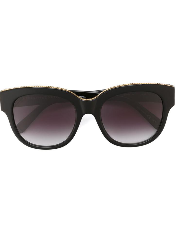 Stella Mccartney Square Frame Sunglasses, Women's, Black, Acetate/metal (other)