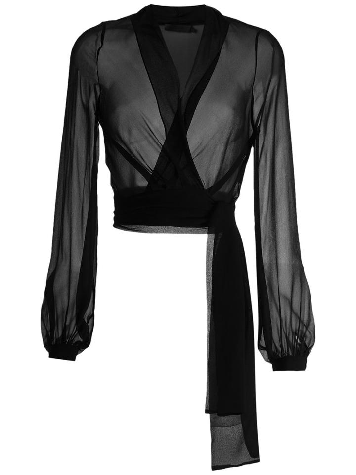 Giuliana Romanno - Silk Blouse - Women - Silk - 38, Women's, Black, Silk