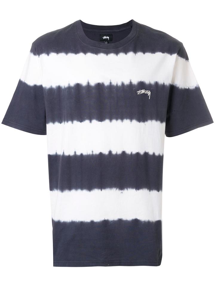 Stussy Striped Logo T-shirt - Black