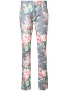 Junya Watanabe Floral Print Skinny Jeans - Grey