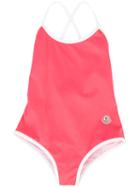 Moncler Kids - One Piece Swimsuit - Kids - Spandex/elastane/polyamide-8 - 10 Yrs, Pink/purple