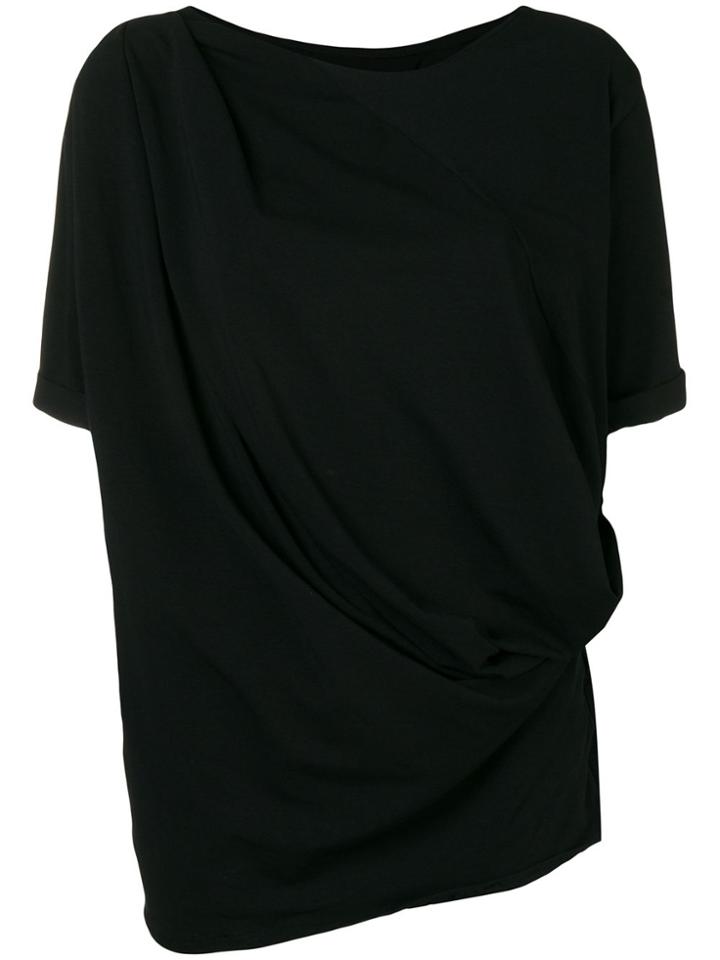 Alchemy Draped T-shirt - Black