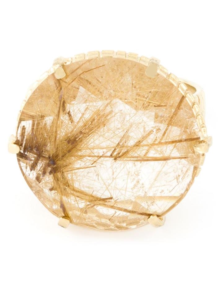 Wouters & Hendrix Rutilated Quartz Ring, Women's, Size: 54, Metallic