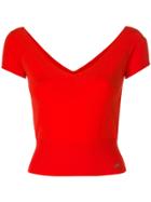 Temperley London Short-sleeve Fitted Top - Red
