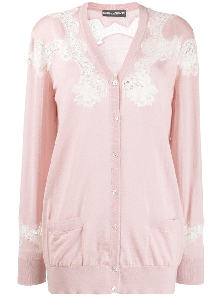 Dolce & Gabbana Lace Cardigan - Pink